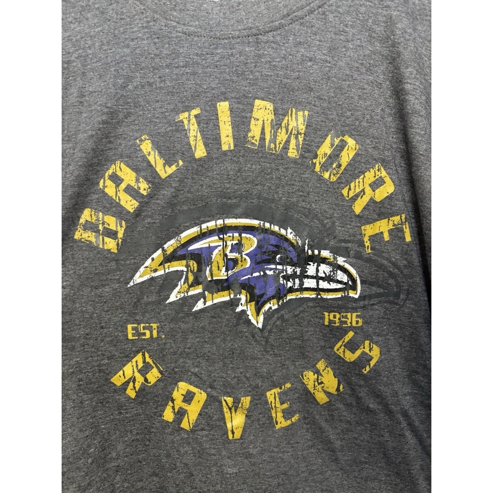 Baltimore Ravens Shirt Apparel Men's‎ Grey Graphic Long Sleeve XL Tall Heavy New